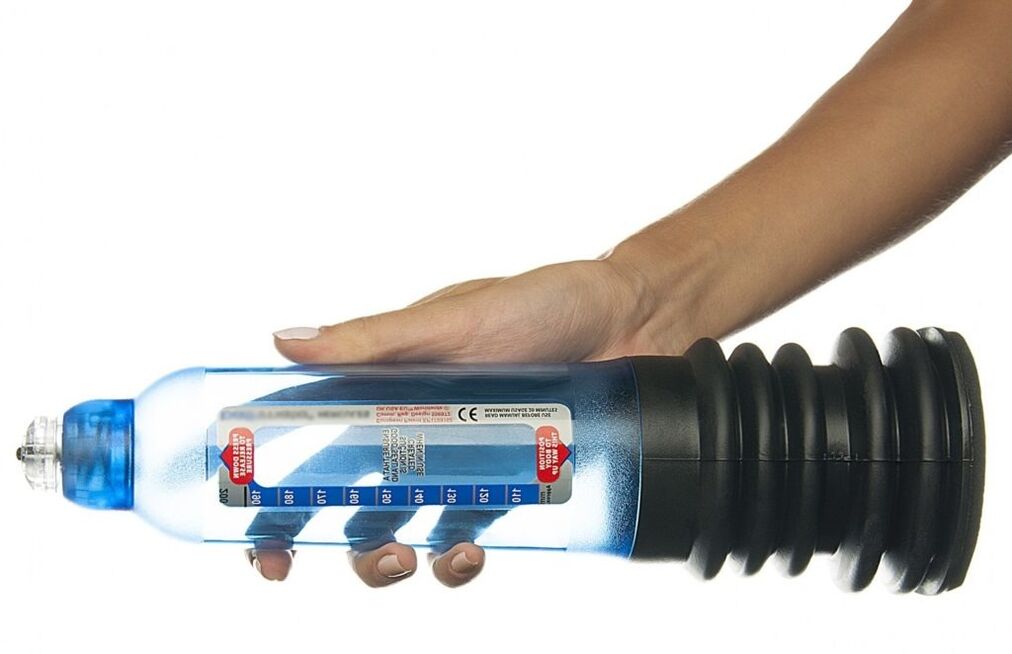 A hidrobomba garantirá o crecemento seguro do pene